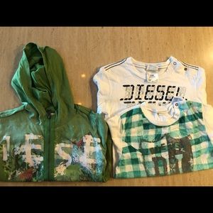 Diesel boys long sleeve shirts 24Mths lot of 3